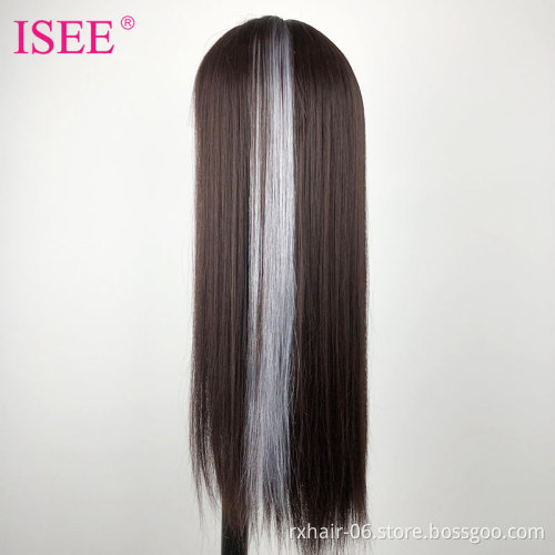 2021 Fashion Clip In One Piece Colorful Human Hair Extension,Colors Party Highlights Colorful One Clip In Hair Extension